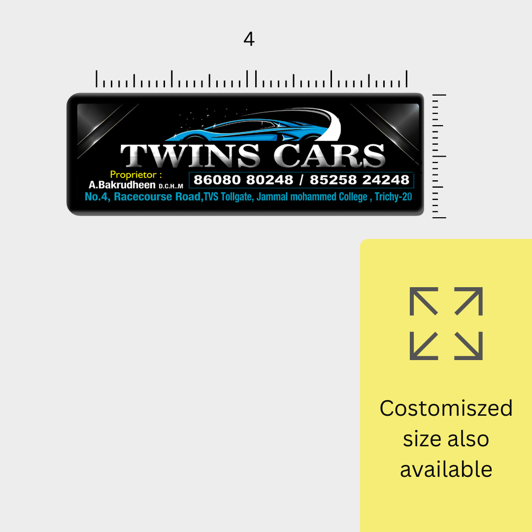 Dome Sticker(4x2Inch)