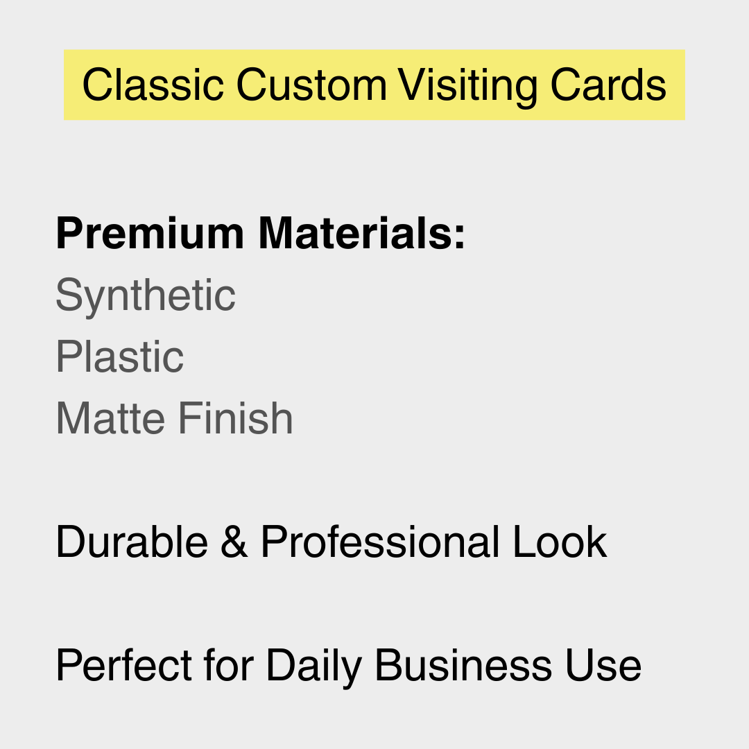Visiting cards