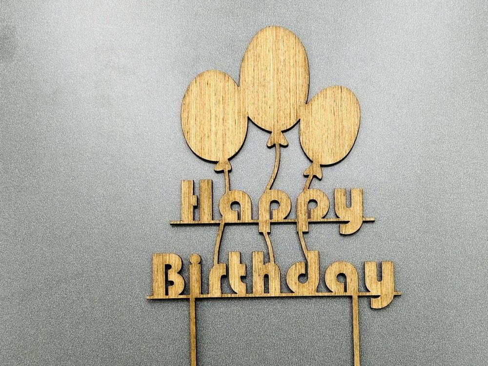 Custom Wooden Cake Topper