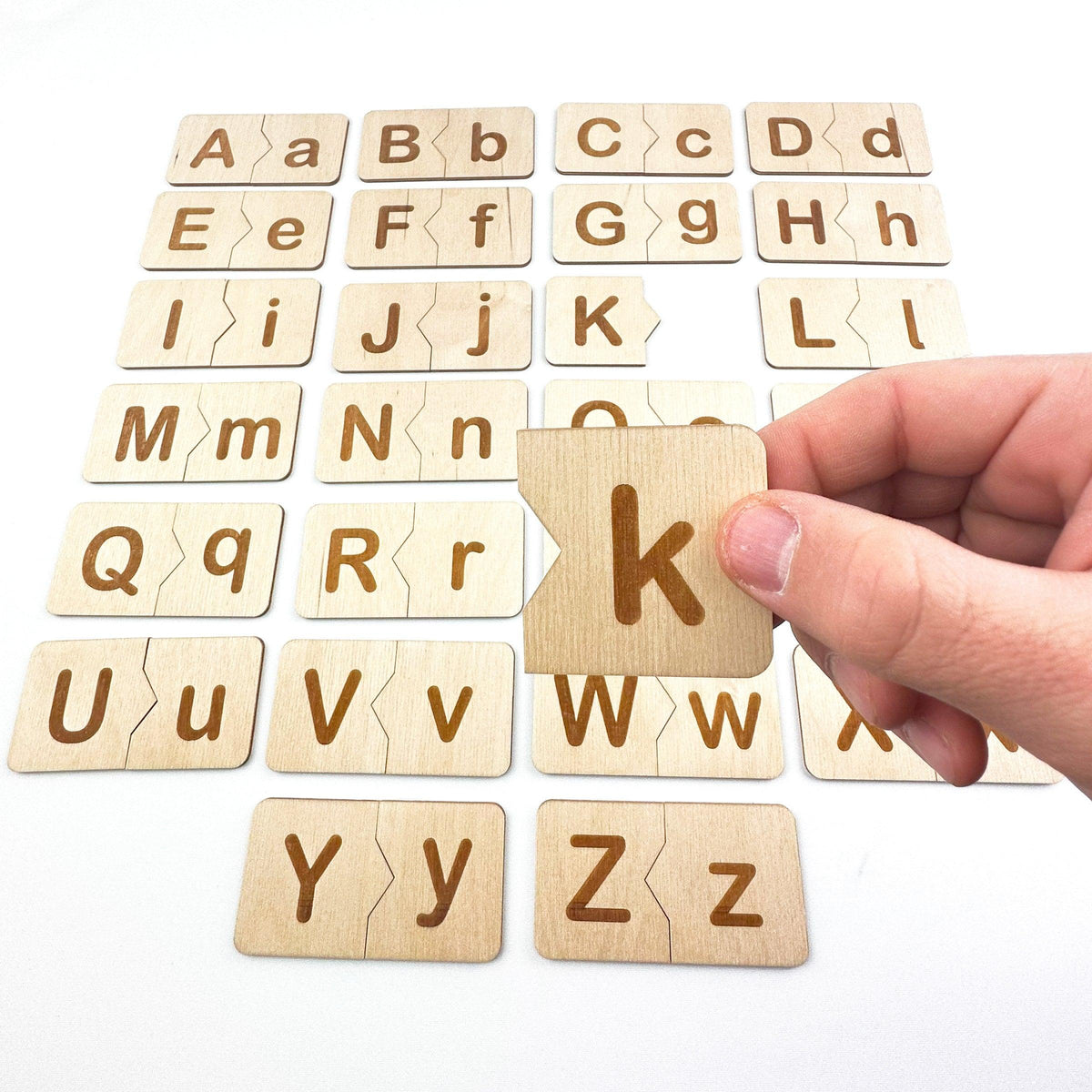 Montessori Wooden Alphabet Matching Puzzle